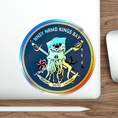 Norfolk Naval Shipyard Kings Bay Georgia Squids (U.S. Navy) Holographic STICKER Die-Cut Vinyl Decal-The Sticker Space