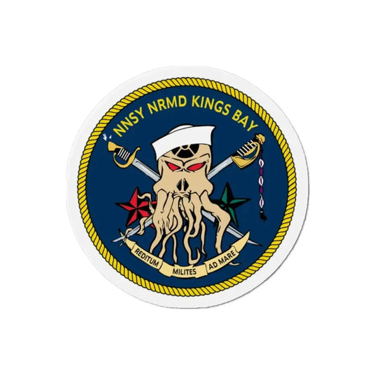 Norfolk Naval Shipyard Kings Bay Georgia Squids (U.S. Navy) Refrigerator Magnet 2 Inch - The Sticker Space
