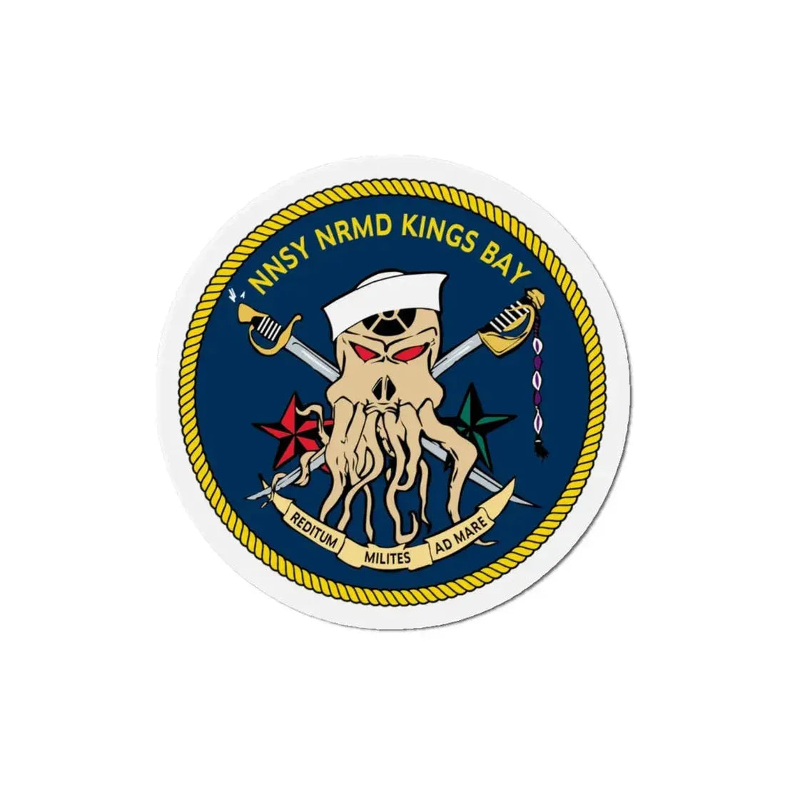 Norfolk Naval Shipyard Kings Bay Georgia Squids (U.S. Navy) Refrigerator Magnet - The Sticker Space