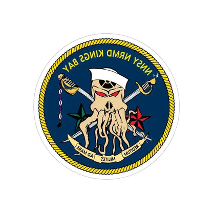 Norfolk Naval Shipyard Kings Bay Georgia Squids (U.S. Navy) REVERSE PRINT Transparent Die-Cut STICKER 6 Inch Die-Cut Transparent - The Sticker Space
