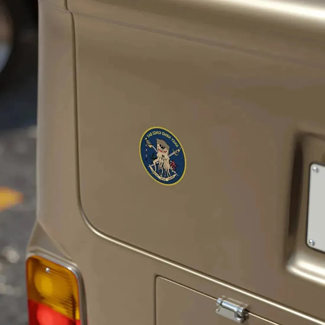 Norfolk Naval Shipyard Kings Bay Georgia Squids (U.S. Navy) REVERSE PRINT Transparent Die-Cut STICKER - The Sticker Space