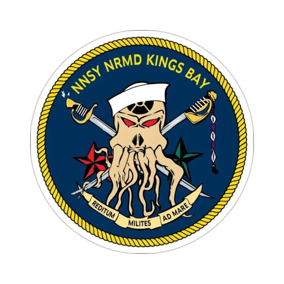 Norfolk Naval Shipyard Kings Bay Georgia Squids (U.S. Navy) STICKER Vinyl Die-Cut Decal 2 Inch - The Sticker Space