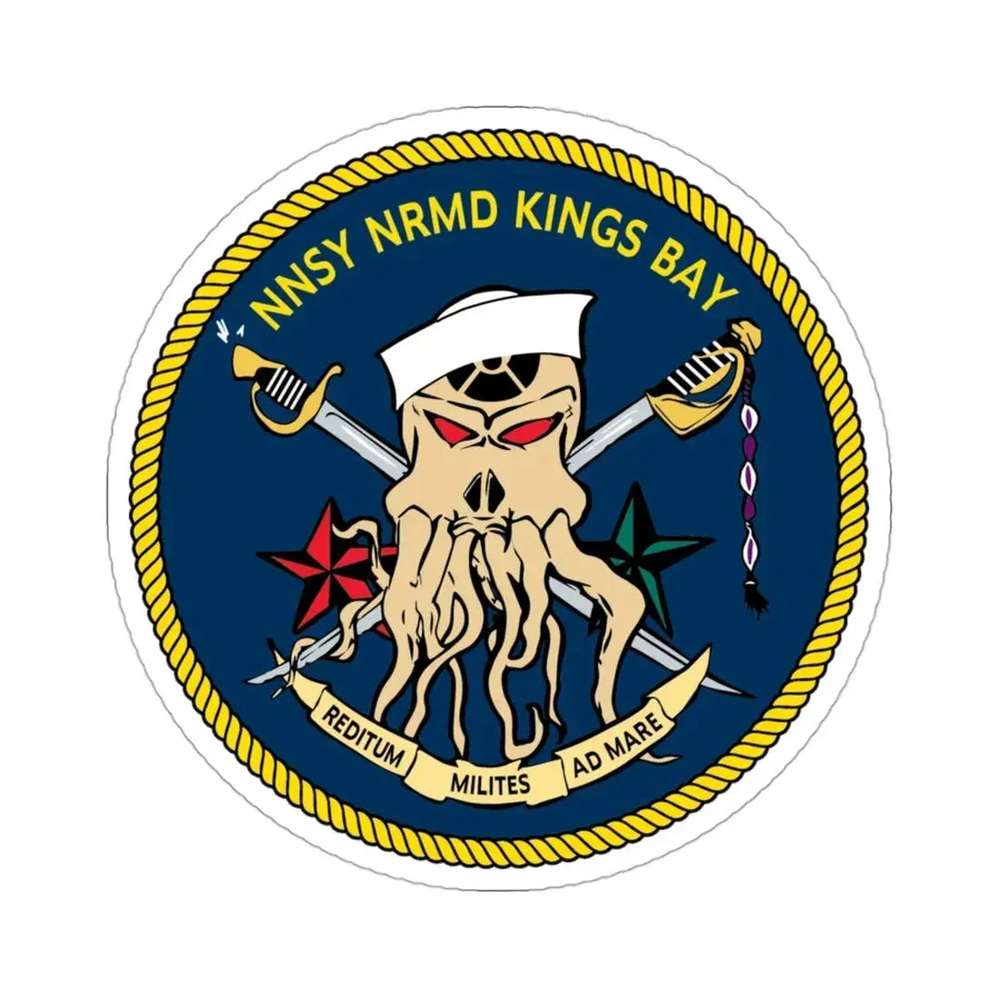 Norfolk Naval Shipyard Kings Bay Georgia Squids (U.S. Navy) STICKER Vinyl Die-Cut Decal - The Sticker Space