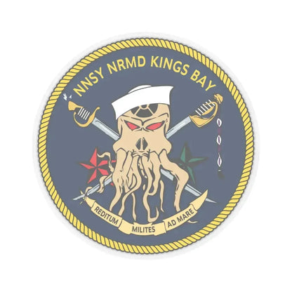 Norfolk Naval Shipyard Kings Bay Georgia Squids (U.S. Navy) STICKER Vinyl Kiss-Cut Decal 6 Inch Transparent - The Sticker Space