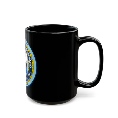 Norfolk Naval Shipyard Portsmouth VA (U.S. Navy) Black Coffee Mug-The Sticker Space