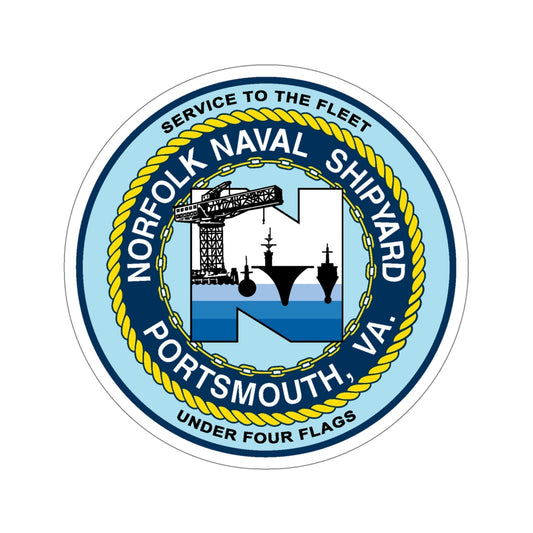 Norfolk Naval Shipyard Portsmouth VA (U.S. Navy) STICKER Vinyl Die-Cut Decal-6 Inch-The Sticker Space