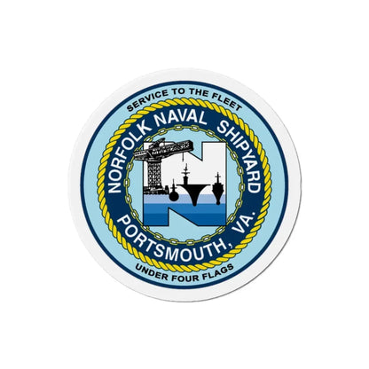 Norfolk Naval Shipyard Portsmouth VA (U.S. Navy) Refrigerator Magnet - The Sticker Space