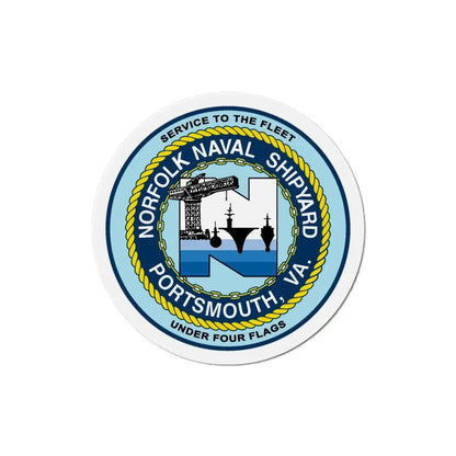 Norfolk Naval Shipyard Portsmouth VA (U.S. Navy) Refrigerator Magnet - The Sticker Space