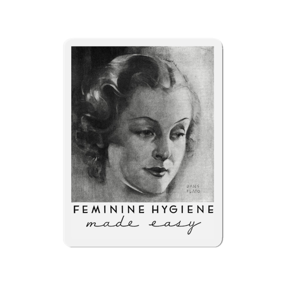 Norforms ad, Cosmopolitan, November 1936 (Magazine Illustration) Refrigerator Magnet-3" x 3"-The Sticker Space