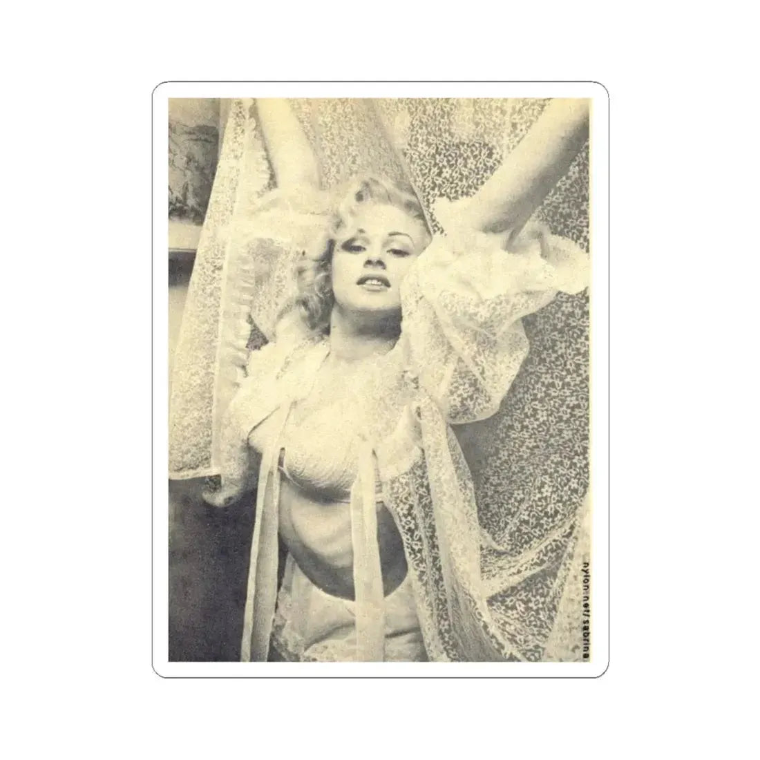 Norma Sykes #62 (Vintage Female Icon) STICKER Vinyl Kiss-Cut Decal 3 Inch White - The Sticker Space