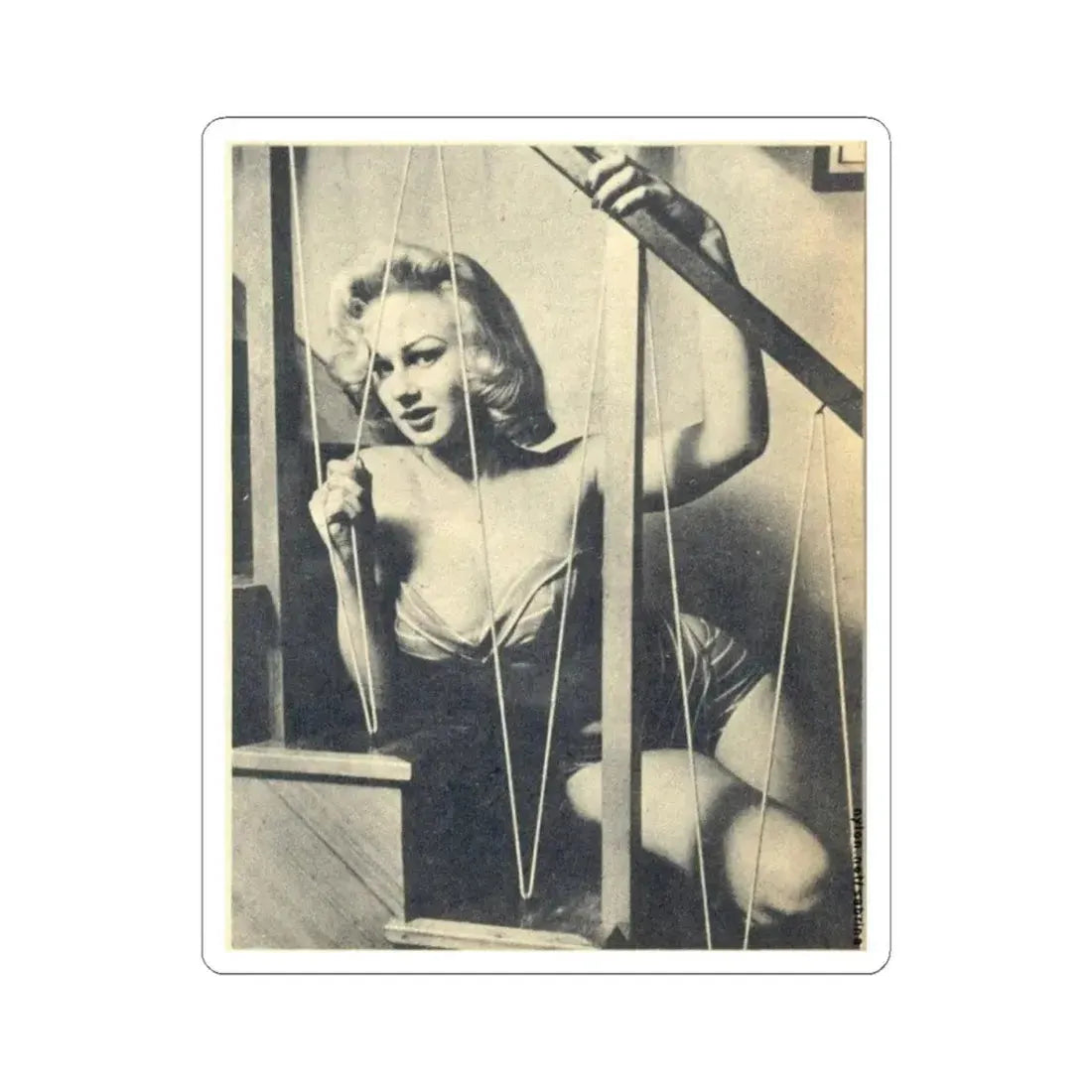 Norma Sykes #63 (Vintage Female Icon) STICKER Vinyl Kiss-Cut Decal 3 Inch White - The Sticker Space