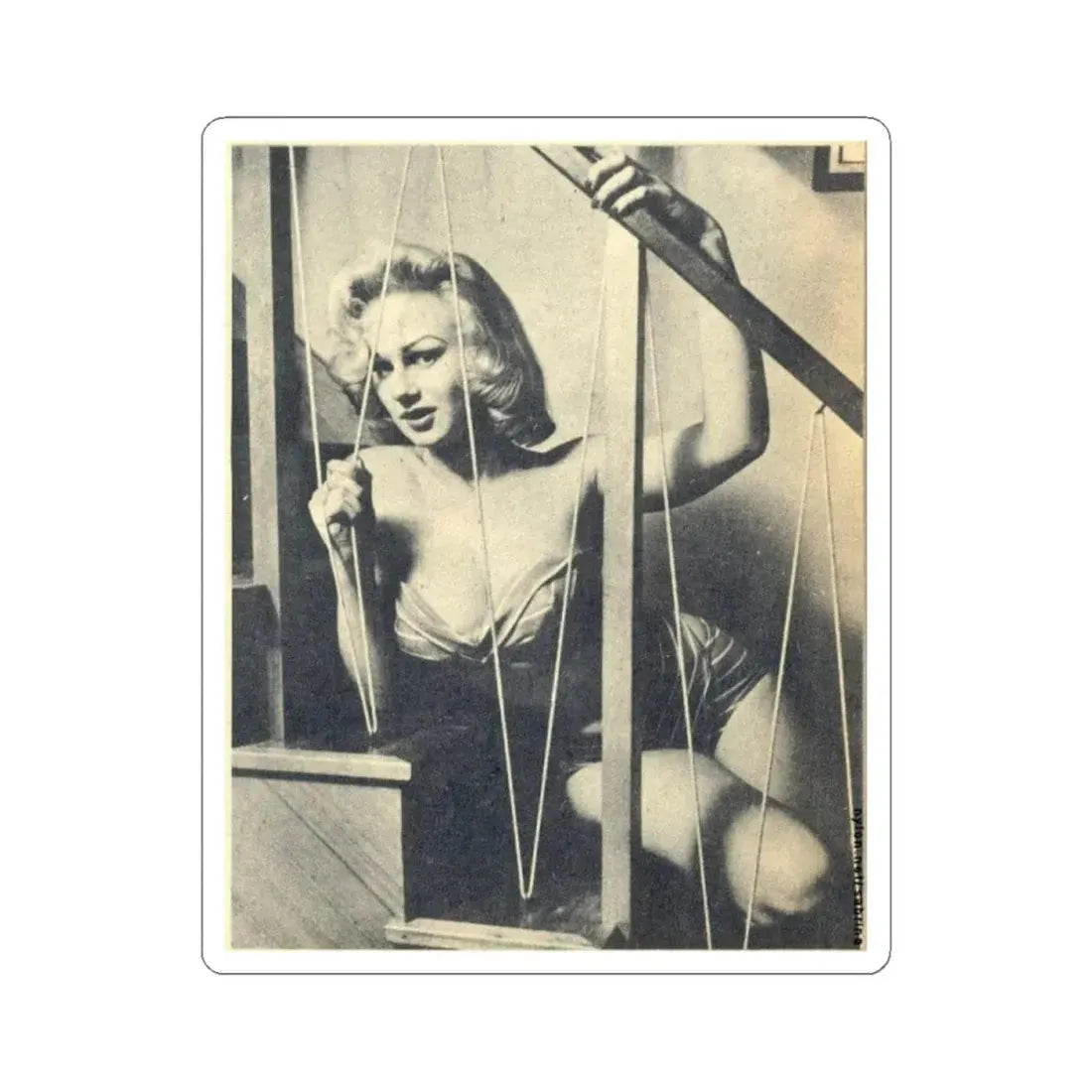 Norma Sykes #63 (Vintage Female Icon) STICKER Vinyl Kiss-Cut Decal 4 Inch White - The Sticker Space