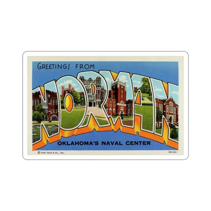 Norman Oklahomas Naval Center (Greeting Cards) STICKER Vinyl Die-Cut Decal 5 Inch - The Sticker Space