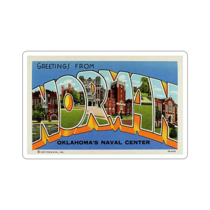 Norman Oklahomas Naval Center (Greeting Cards) STICKER Vinyl Die-Cut Decal 6 Inch - The Sticker Space