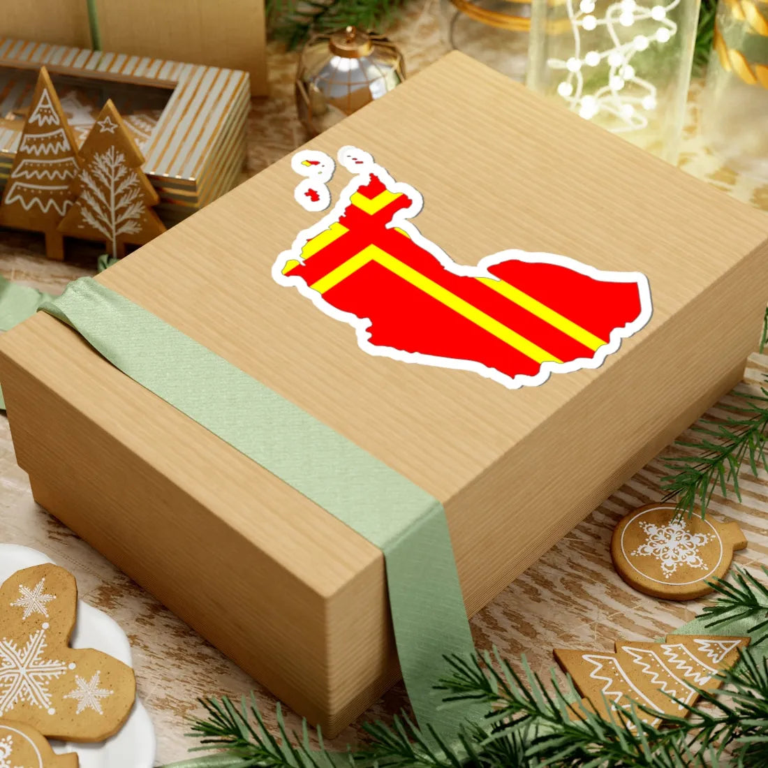 Normandy Flag Map (France) STICKER Vinyl Kiss-Cut Decal - The Sticker Space