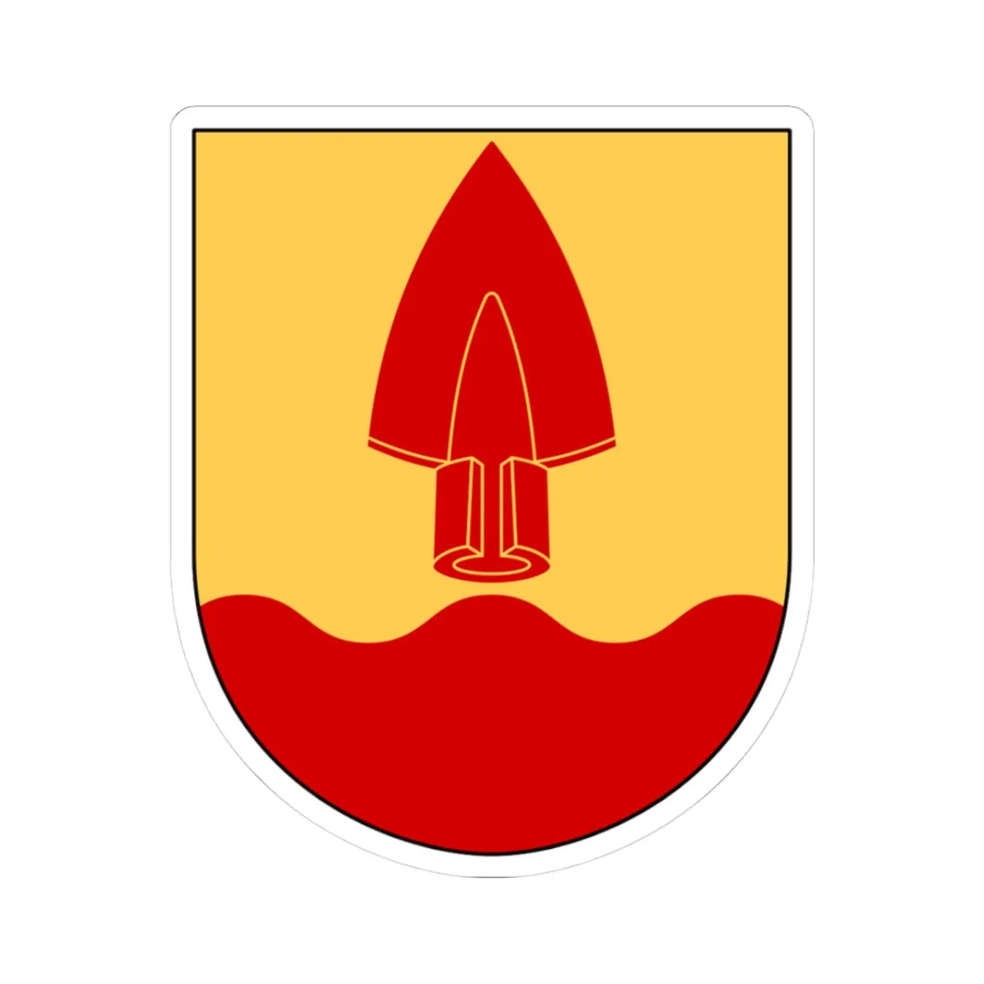 Normlösa församling vapen (Sweden) (Coat of Arms) STICKER Vinyl Kiss-Cut Decal 3 Inch White - The Sticker Space