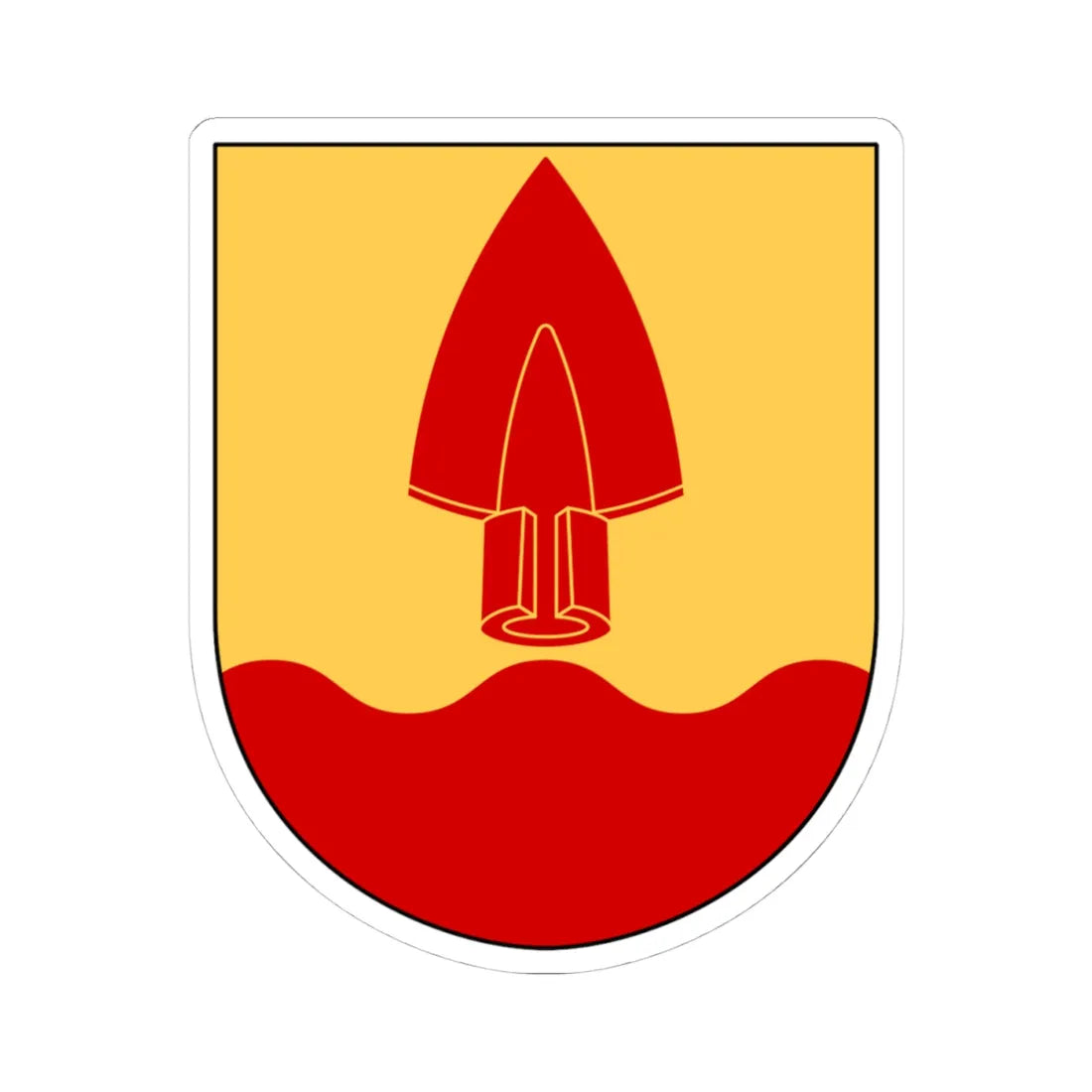 Normlösa församling vapen (Sweden) (Coat of Arms) STICKER Vinyl Kiss-Cut Decal 4 Inch White - The Sticker Space