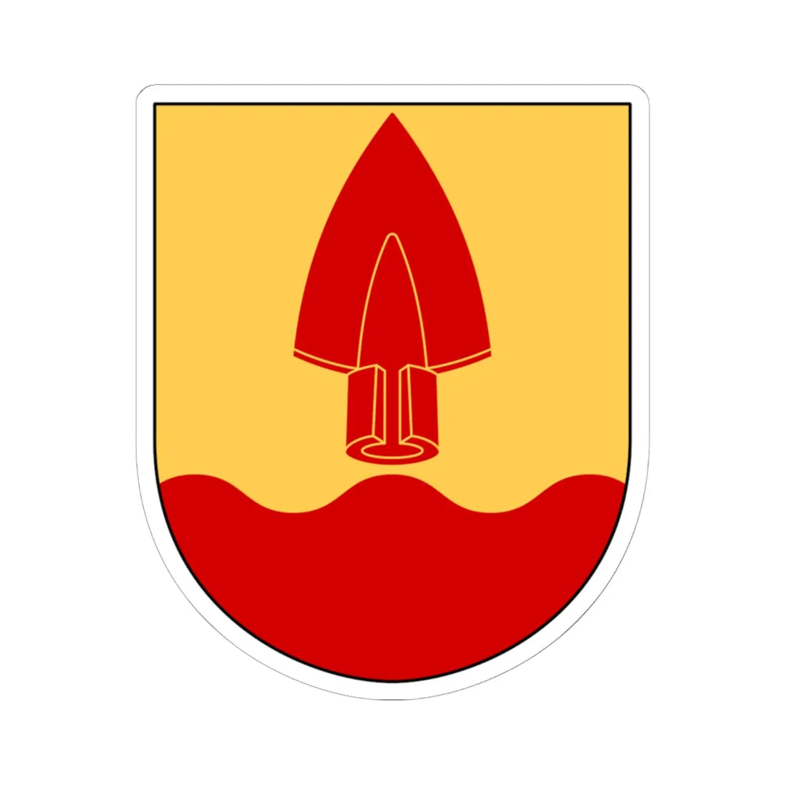 Normlösa församling vapen (Sweden) (Coat of Arms) STICKER Vinyl Kiss-Cut Decal 6 Inch White - The Sticker Space