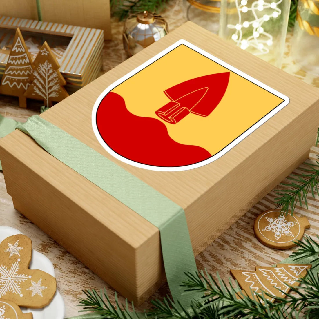 Normlösa församling vapen (Sweden) (Coat of Arms) STICKER Vinyl Kiss-Cut Decal - The Sticker Space