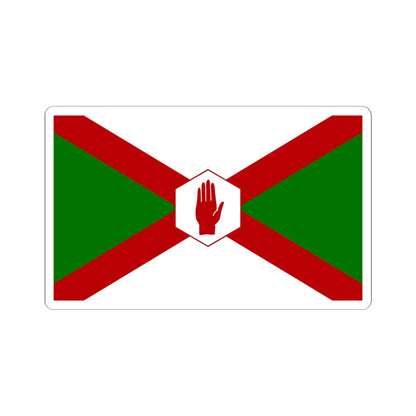 Norn Iron flag hexagon (Ireland) STICKER Vinyl Kiss-Cut Decal 6 Inch White - The Sticker Space