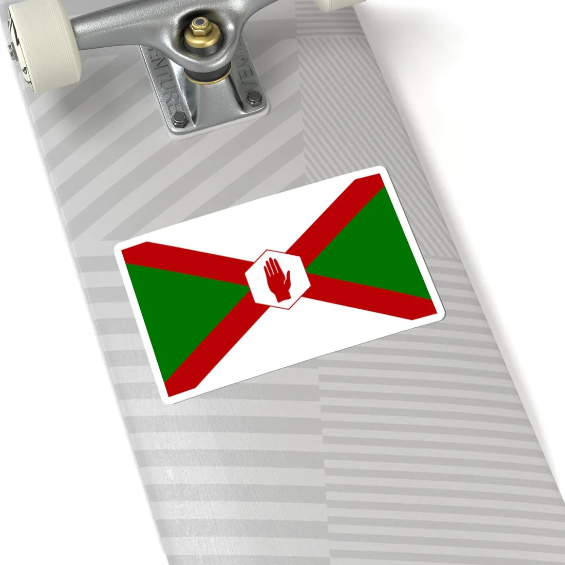 Norn Iron flag hexagon (Ireland) STICKER Vinyl Kiss-Cut Decal - The Sticker Space