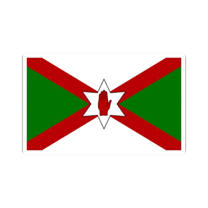 Norn Iron flag star (Ireland) STICKER Vinyl Kiss-Cut Decal 2 Inch White - The Sticker Space