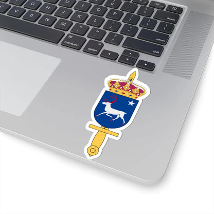 Norra militärdistriktsstaben vapen (Sweden) (Coat of Arms) STICKER Vinyl Kiss-Cut Decal - The Sticker Space
