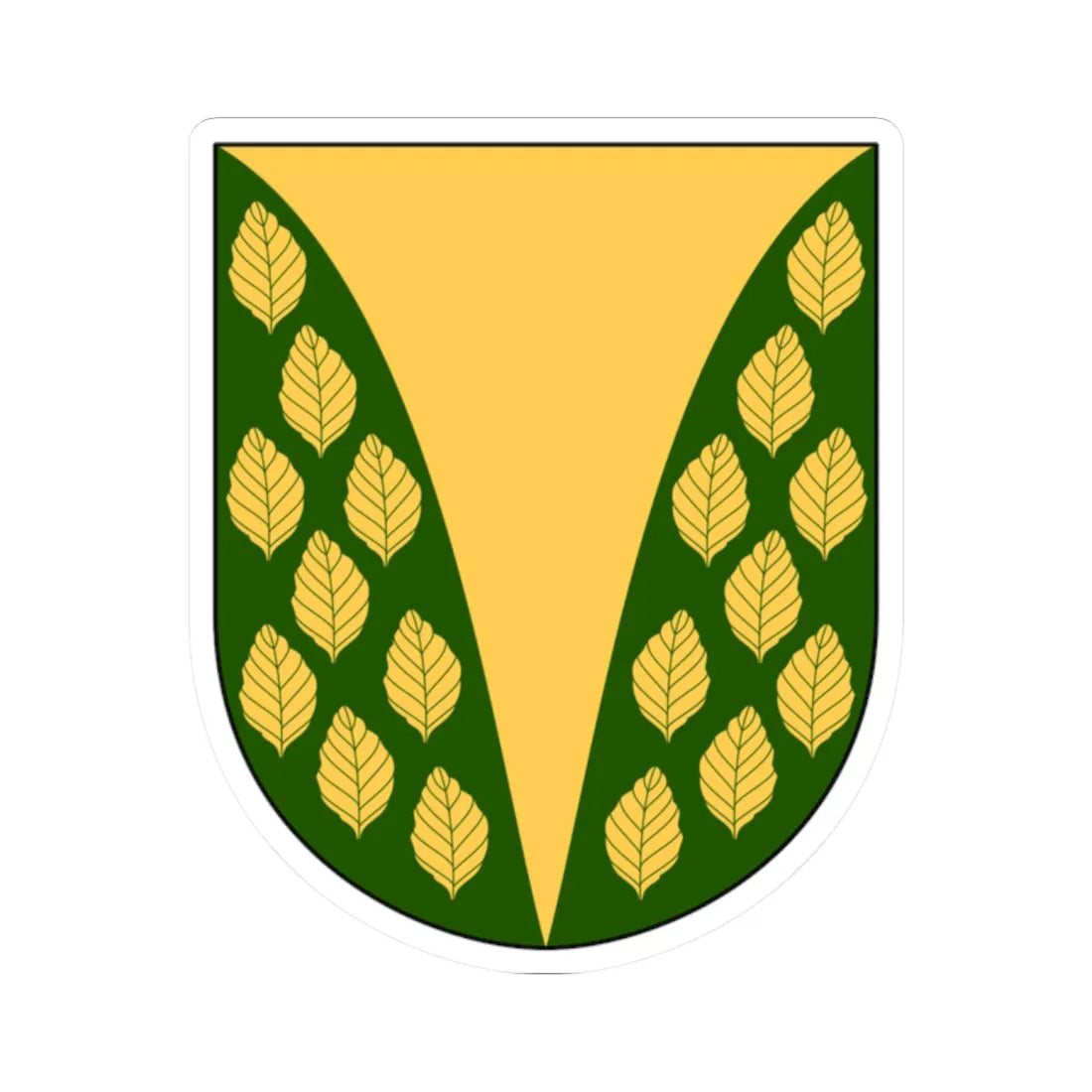 Norra Åsbo vapen (Sweden) (Coat of Arms) STICKER Vinyl Kiss-Cut Decal 2 Inch White - The Sticker Space