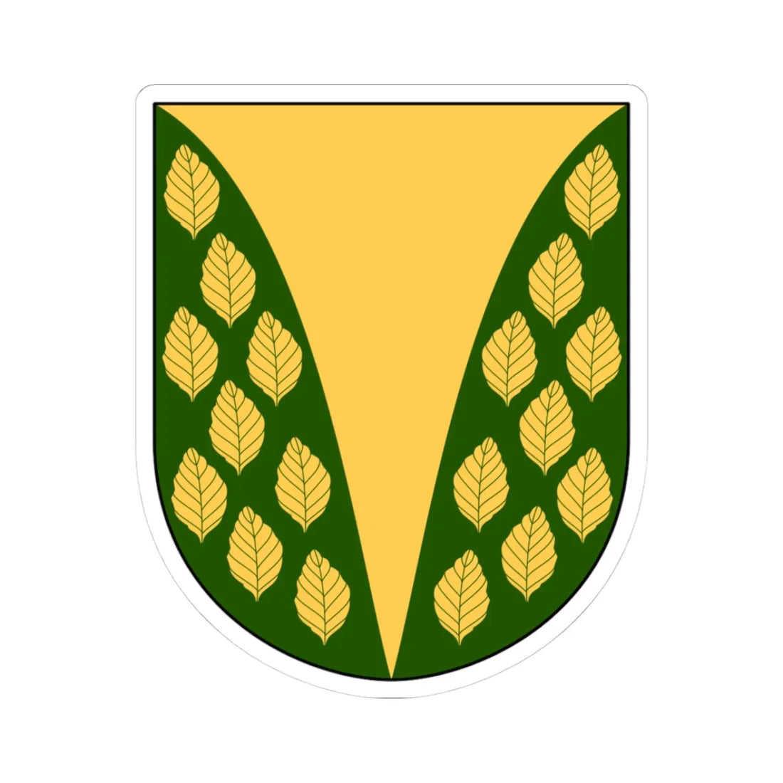 Norra Åsbo vapen (Sweden) (Coat of Arms) STICKER Vinyl Kiss-Cut Decal 3 Inch White - The Sticker Space