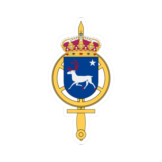 Norra underhållsregementet vapen (Sweden) (Coat of Arms) STICKER Vinyl Kiss-Cut Decal 2 Inch White - The Sticker Space