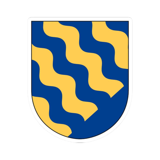 Norrbotten vapen (Sweden) (Coat of Arms) STICKER Vinyl Kiss-Cut Decal 2 Inch White - The Sticker Space