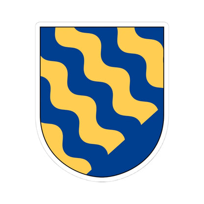 Norrbotten vapen (Sweden) (Coat of Arms) STICKER Vinyl Kiss-Cut Decal 4 Inch White - The Sticker Space