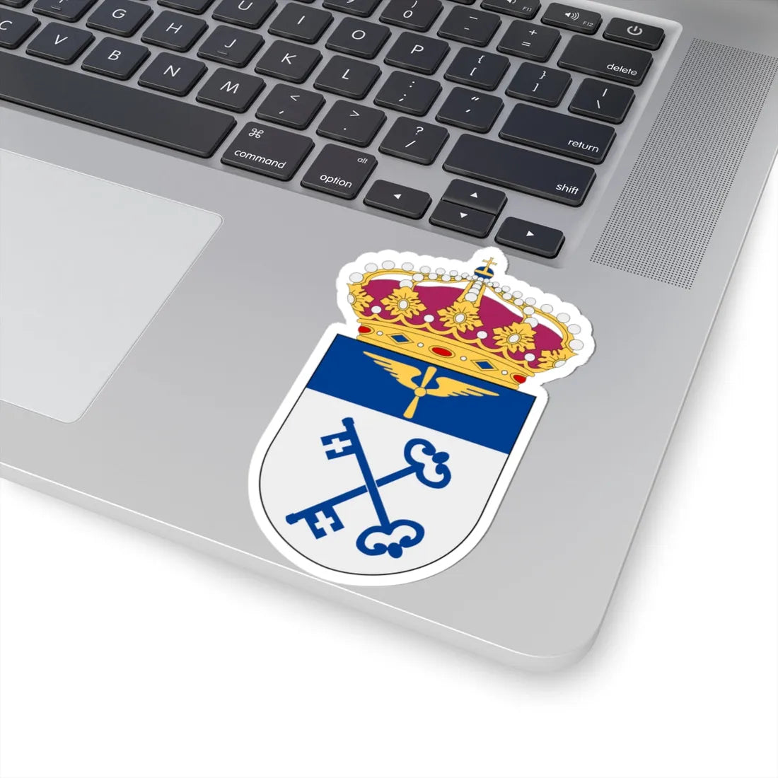 Norrbottens flygflottilj vapen (Sweden) (Coat of Arms) STICKER Vinyl Kiss-Cut Decal - The Sticker Space