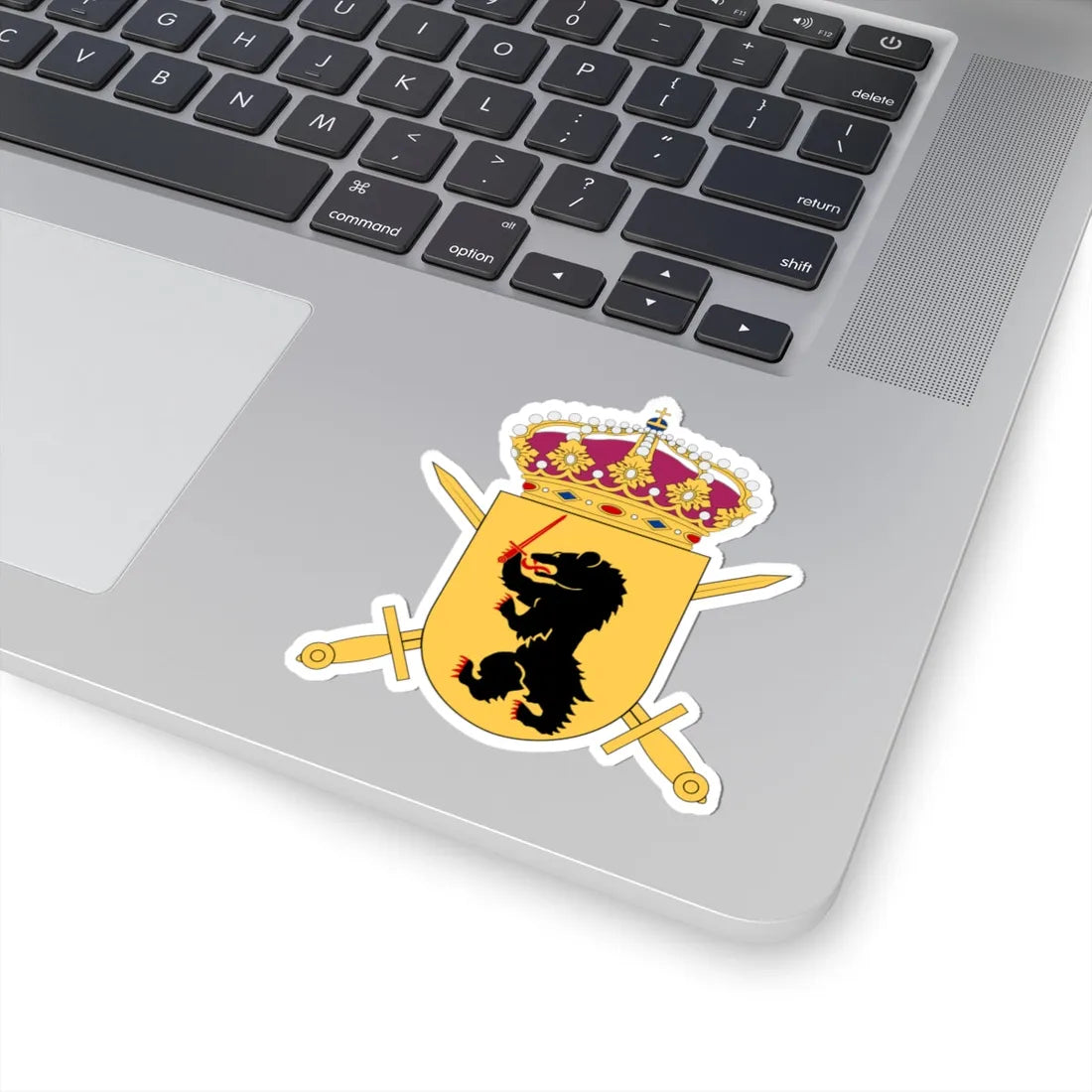 Norrbottens gränsjägargrupp (Sweden) (Coat of Arms) STICKER Vinyl Kiss-Cut Decal - The Sticker Space