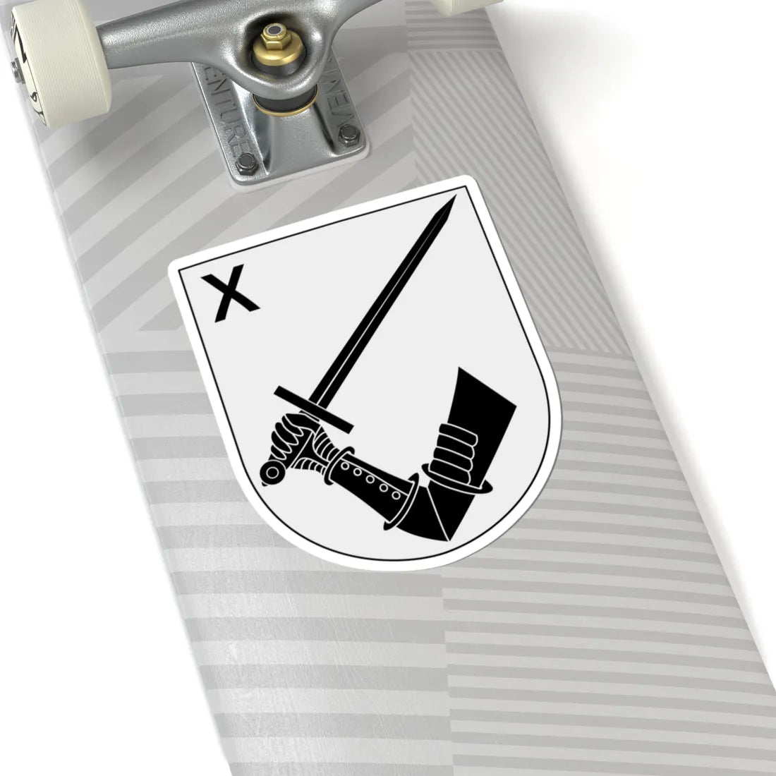 Norrbottens regemente 191. mekaniserade bataljonen 1910. stabs- och understödsskompaniet vapen (Sweden) (Coat of Arms) STICKER Vinyl Kiss-Cut Decal - The Sticker Space