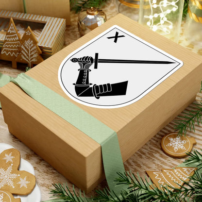 Norrbottens regemente 191. mekaniserade bataljonen 1910. stabs- och understödsskompaniet vapen (Sweden) (Coat of Arms) STICKER Vinyl Kiss-Cut Decal - The Sticker Space