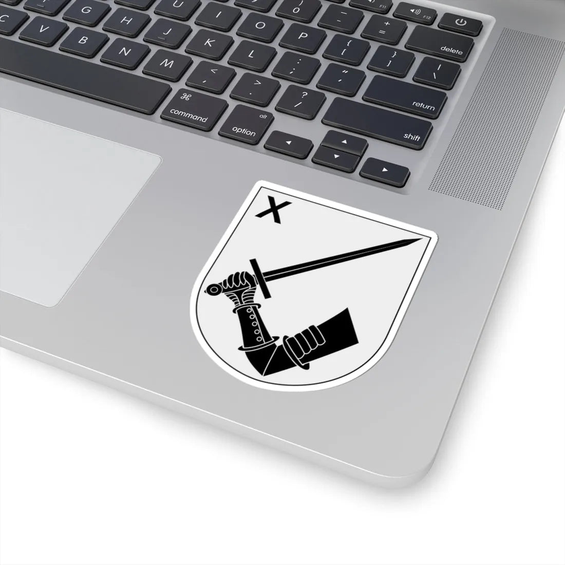 Norrbottens regemente 191. mekaniserade bataljonen 1910. stabs- och understödsskompaniet vapen (Sweden) (Coat of Arms) STICKER Vinyl Kiss-Cut Decal - The Sticker Space