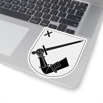 Norrbottens regemente 191. mekaniserade bataljonen 1910. stabs- och understödsskompaniet vapen (Sweden) (Coat of Arms) STICKER Vinyl Kiss-Cut Decal - The Sticker Space