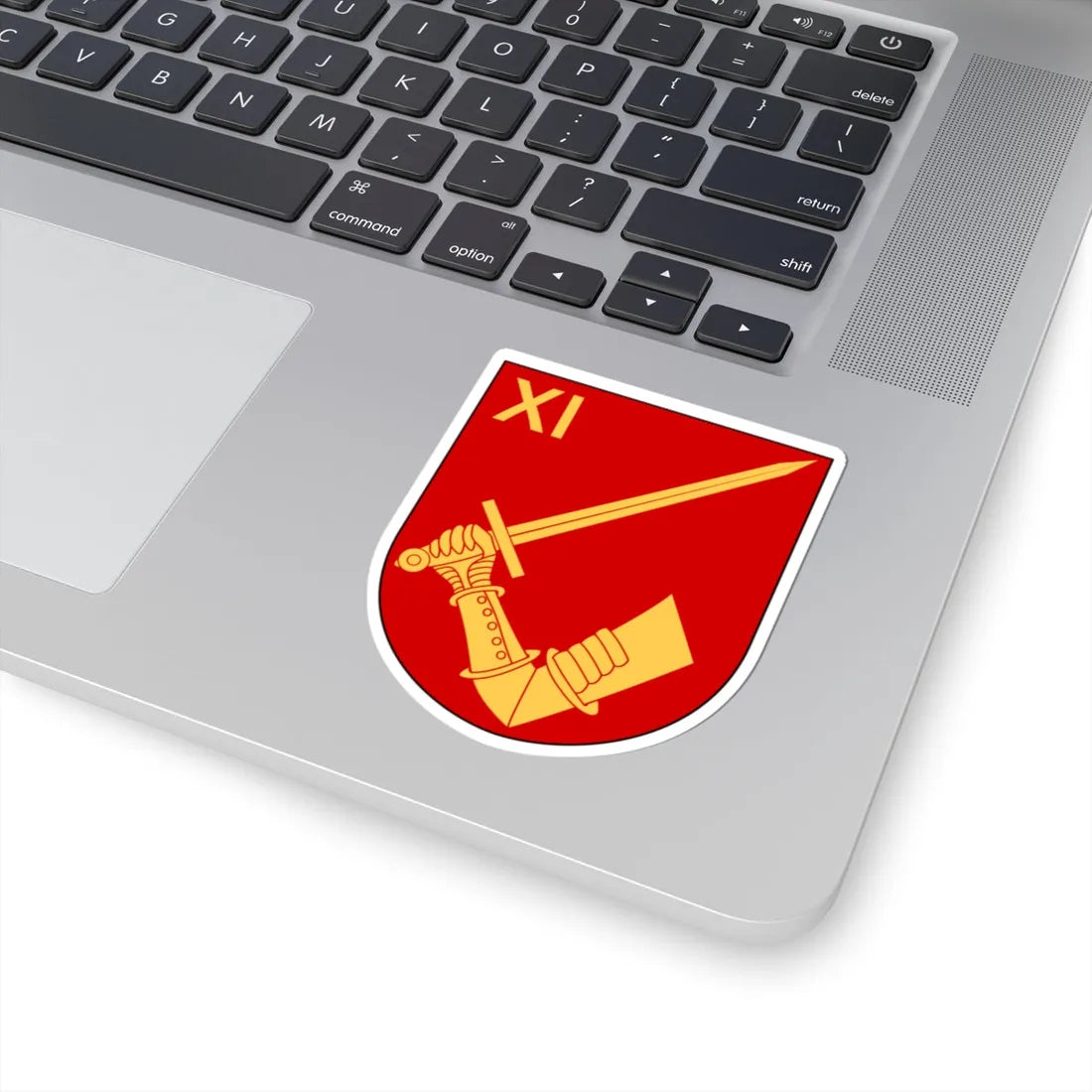 Norrbottens regemente 191. mekaniserade bataljonen 1911. pansarskyttekompaniet vapen (Sweden) (Coat of Arms) STICKER Vinyl Kiss-Cut Decal - The Sticker Space
