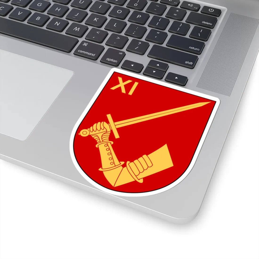 Norrbottens regemente 191. mekaniserade bataljonen 1911. pansarskyttekompaniet vapen (Sweden) (Coat of Arms) STICKER Vinyl Kiss-Cut Decal - The Sticker Space