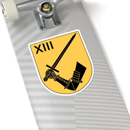 Norrbottens regemente 191. mekaniserade bataljonen 1913. stridsvagnskompaniet vapen (Sweden) (Coat of Arms) STICKER Vinyl Kiss-Cut Decal - The Sticker Space