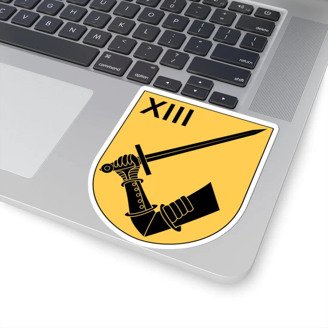 Norrbottens regemente 191. mekaniserade bataljonen 1913. stridsvagnskompaniet vapen (Sweden) (Coat of Arms) STICKER Vinyl Kiss-Cut Decal - The Sticker Space