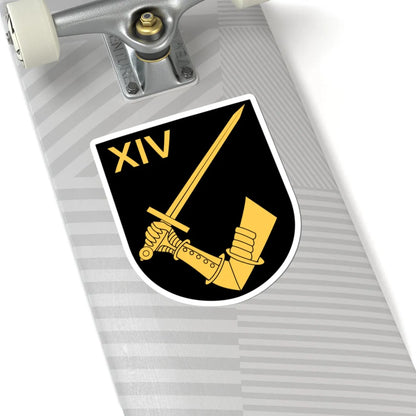 Norrbottens regemente 191. mekaniserade bataljonen 1914. stridsvagnskompaniet vapen (Sweden) (Coat of Arms) STICKER Vinyl Kiss-Cut Decal - The Sticker Space