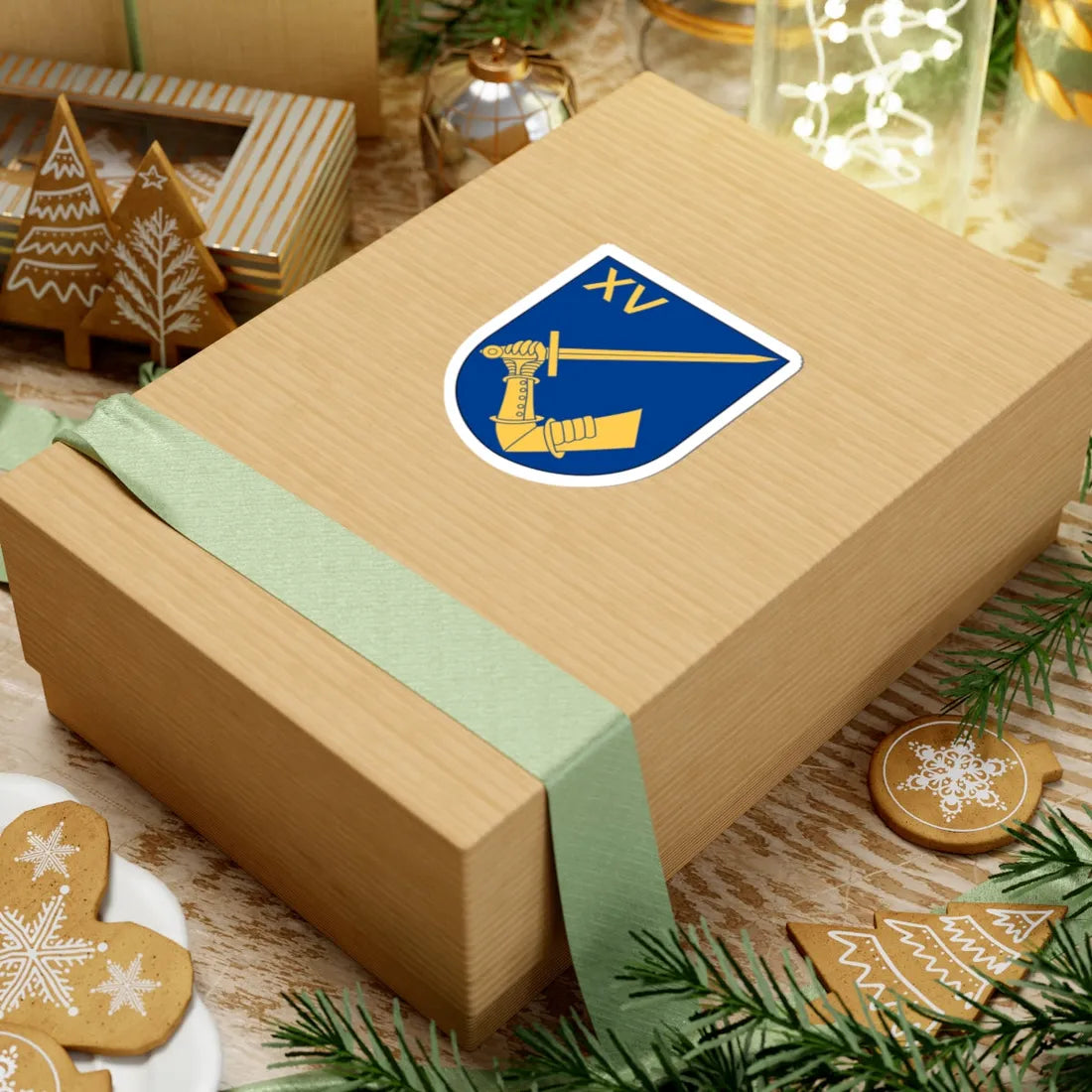 Norrbottens regemente 191. mekaniserade bataljonen 1915. trosskompaniet vapen (Sweden) (Coat of Arms) STICKER Vinyl Kiss-Cut Decal - The Sticker Space