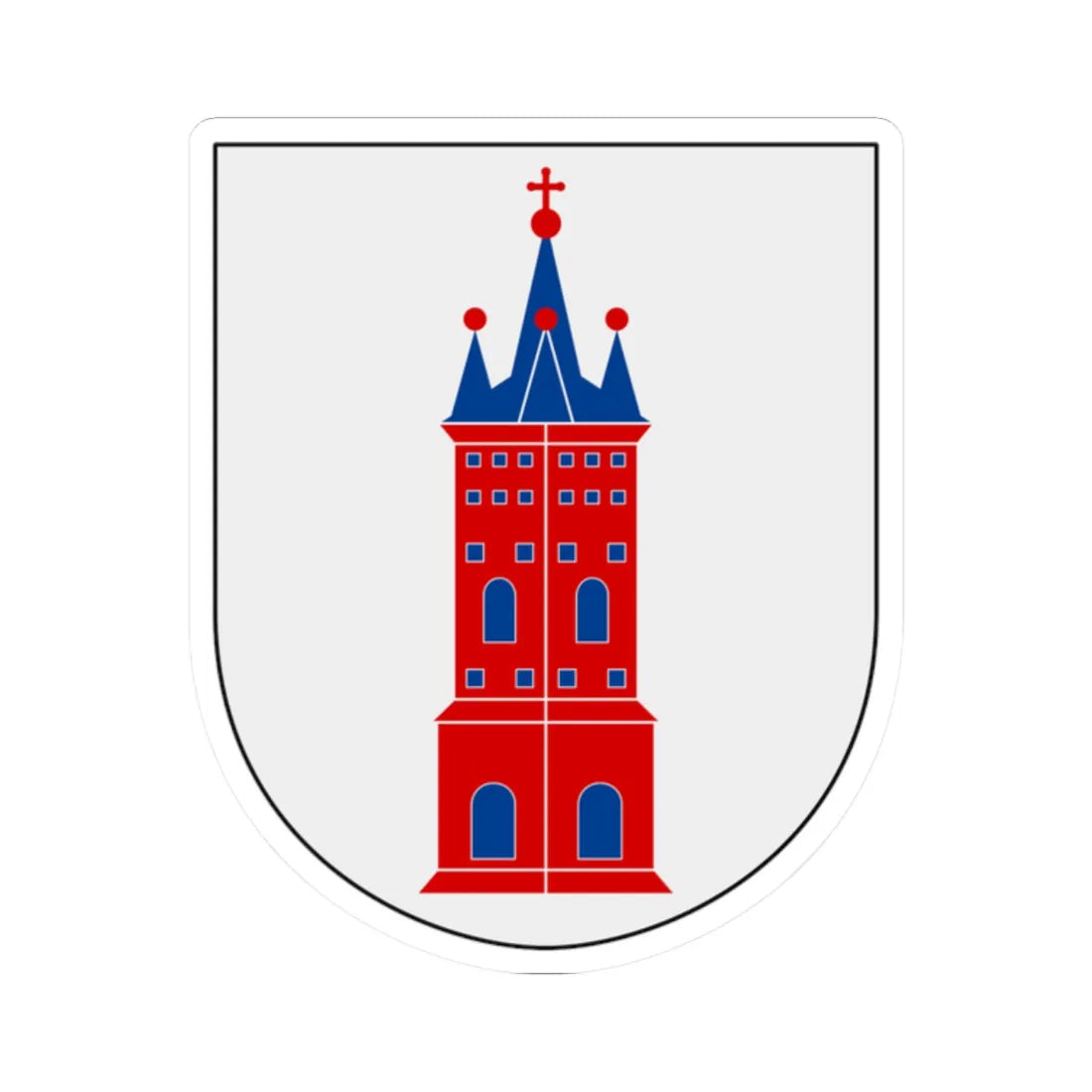 Norrbottens regemente 192. mekaniserade bataljonen Torneå kompani vapen (Sweden) (Coat of Arms) STICKER Vinyl Kiss-Cut Decal 2 Inch White - The Sticker Space