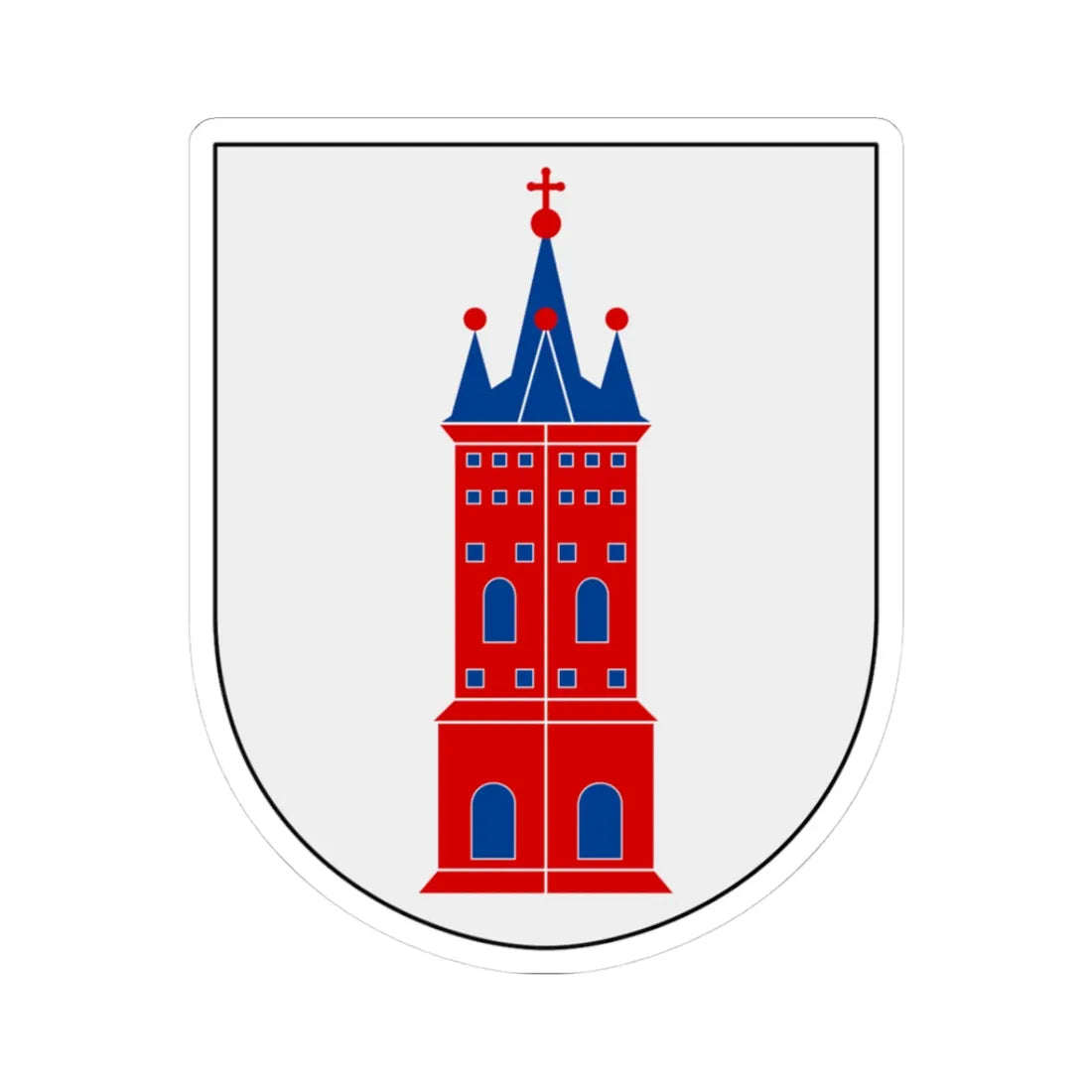 Norrbottens regemente 192. mekaniserade bataljonen Torneå kompani vapen (Sweden) (Coat of Arms) STICKER Vinyl Kiss-Cut Decal 3 Inch White - The Sticker Space