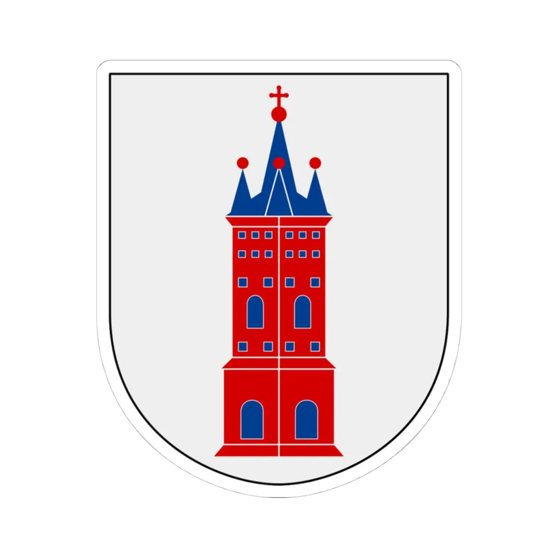 Norrbottens regemente 192. mekaniserade bataljonen Torneå kompani vapen (Sweden) (Coat of Arms) STICKER Vinyl Kiss-Cut Decal 4 Inch White - The Sticker Space