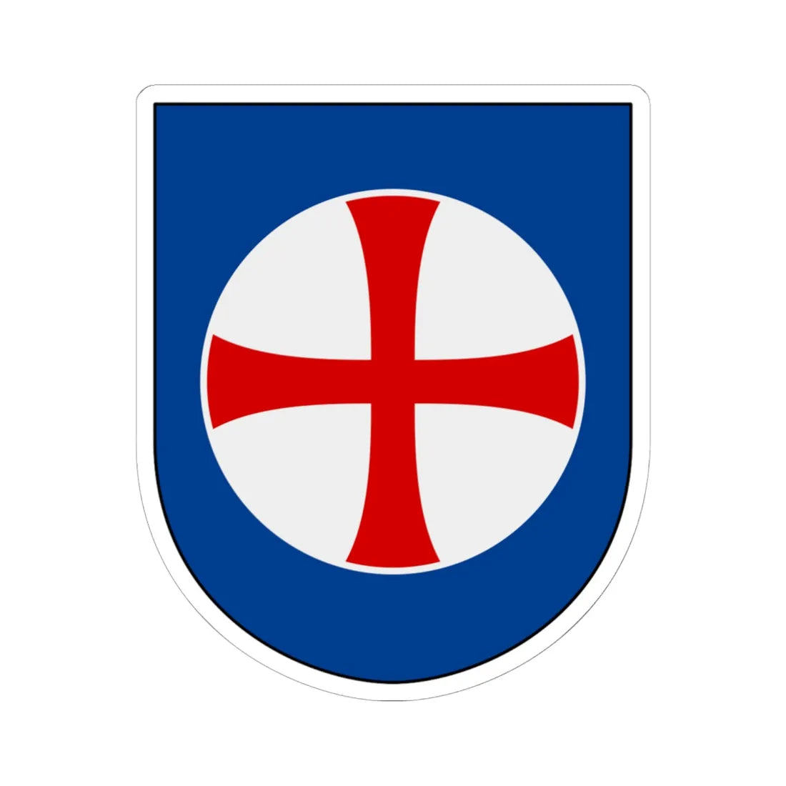 Norrbottens regemente 193. jägarbataljonen Arvidsjaur skvadron vapen (Sweden) (Coat of Arms) STICKER Vinyl Kiss-Cut Decal 6 Inch White - The Sticker Space