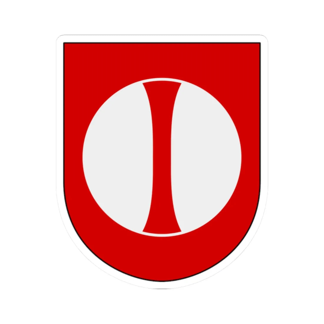 Norrbottens regemente 193. jägarbataljonen Frösö skvadron vapen (Sweden) (Coat of Arms) STICKER Vinyl Kiss-Cut Decal 2 Inch White - The Sticker Space