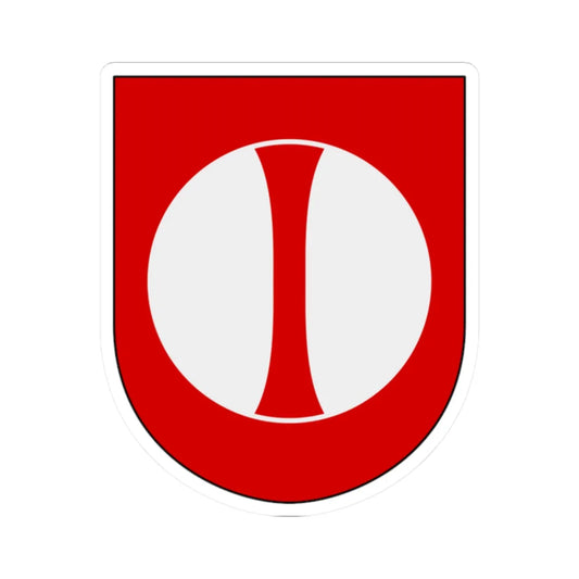 Norrbottens regemente 193. jägarbataljonen Frösö skvadron vapen (Sweden) (Coat of Arms) STICKER Vinyl Kiss-Cut Decal 2 Inch White - The Sticker Space